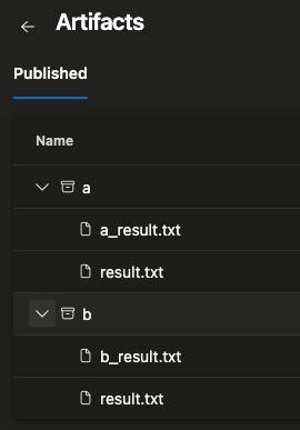 Links for artifacts