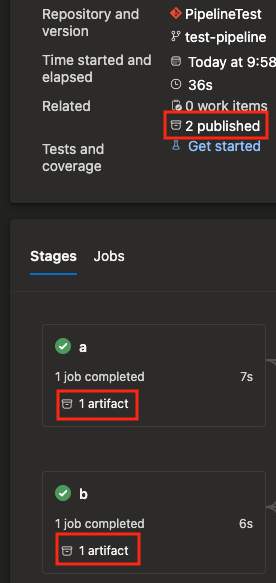 Links for artifacts